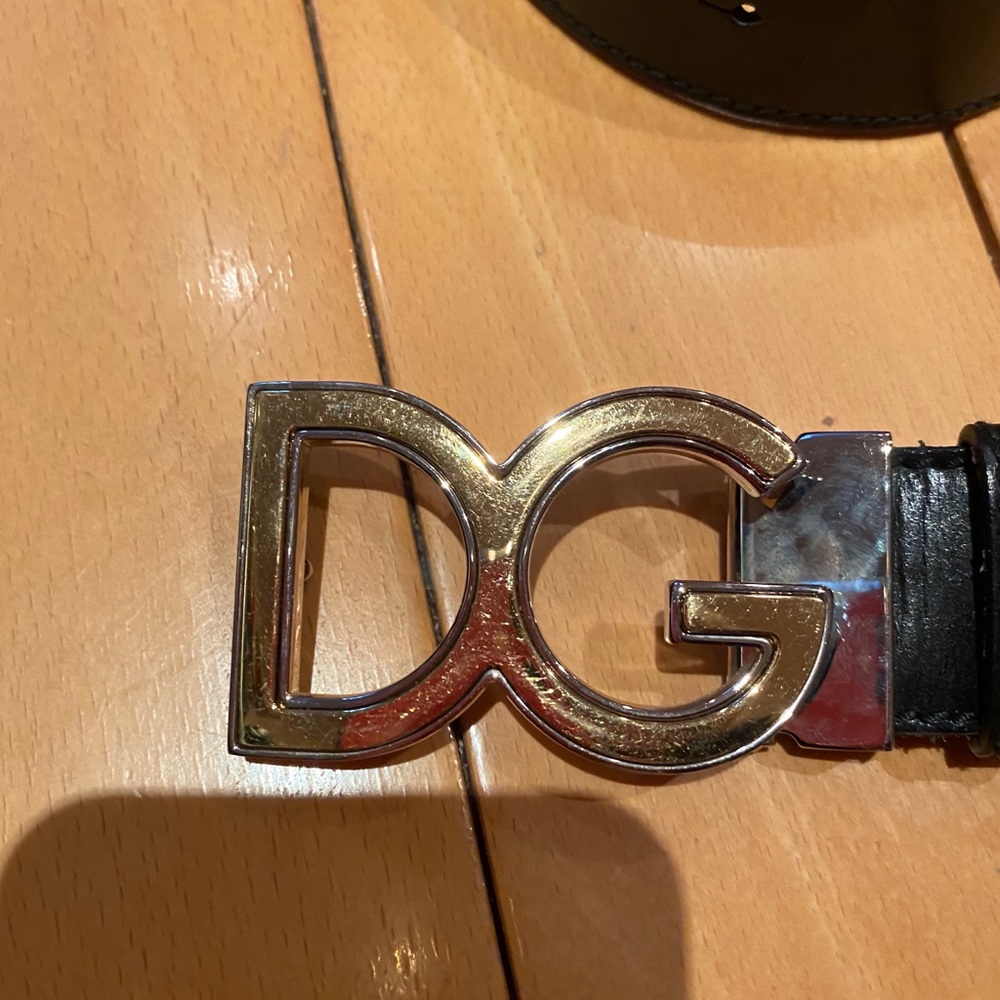 Dolce & Gabbana black leather belt